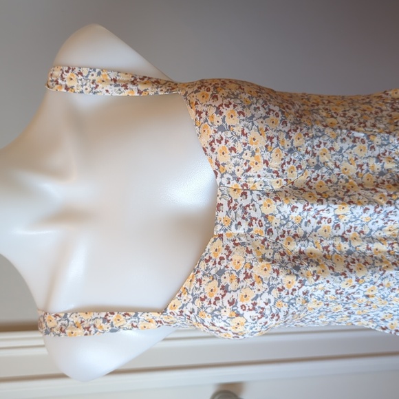 As U Wish Summer floral Dress-sz M - Picture 2 of 6